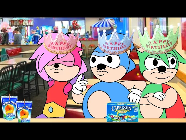 Sonic Manic and Sonia celebrate their birthday at Chuck E. Cheese's and things go VERY wrong...